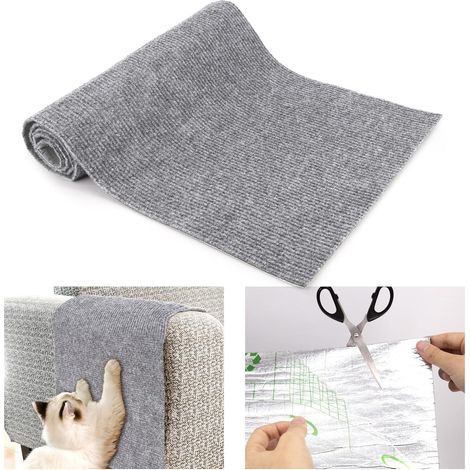 Tappetino tiragraffi per gatti, protezione per mobili, autoadesivo, antigraffio, per divano, parete, gatto (60 x 100 cm) - Grigio chiaro (1/5)