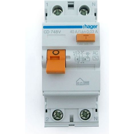 Interruptor diferencial 2P 40A 30mA (1/5)
