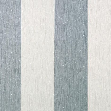Crystal Stripe Wallpaper Silver Ivory Glitter Sparkle Striped Textured Vinyl (1/4)