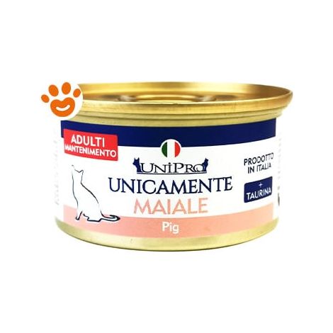 Unipro Cat Unicamente Adult Maiale - Lattina 85 Gr -