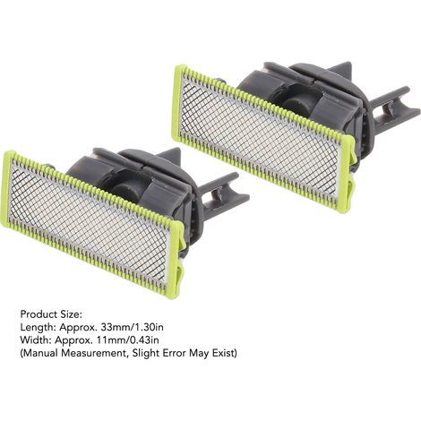 T-förmige Rasierklingen aus Edelstahl für Philips QP2523/QP2530/QP6523 Rasierer – 2 Stück (1/4)