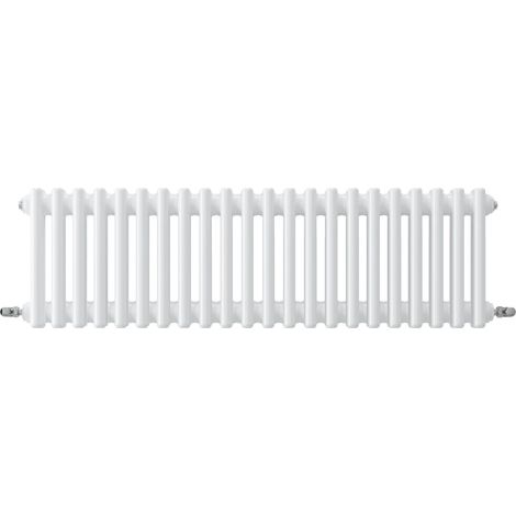 Acezanble Horizontal Traditional Cast Iron Style Radiator 300x1010mm 3 Column White
