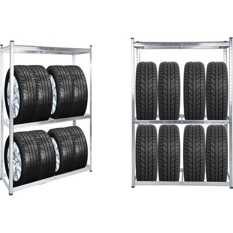 Rayonnage rack support pour 8 pneus