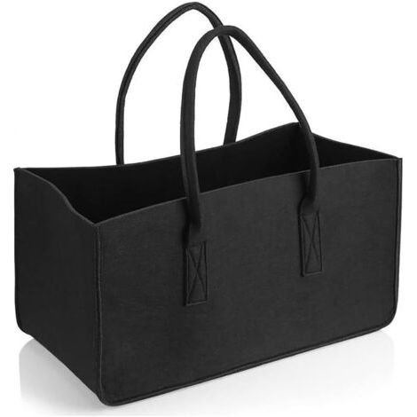 Paniers de rangement, grands sacs à provisions de capacités, paniers de vêtements, paniers à linge avec poignée et sacs de manipulation, adaptés aux courses d'épicerie, durable et pliable,50×25×25cm (1/5)