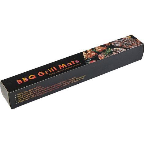 Tapis de barbecue antiadhésifs, réutilisables, lot de 5, compatibles avec les barbecues à gaz, électriques et à charbon - accessoires de barbecue faciles à nettoyer (1/5)