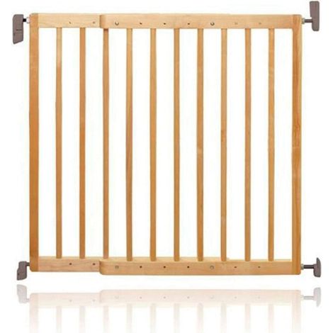 Barrière de Sécurité en Bois Lindam Extensible Bébé & Tout-Petits Barrière de Sécurité pour Escaliers & Portes Sans Barre 63.5-106cm Large Bois (1/5)