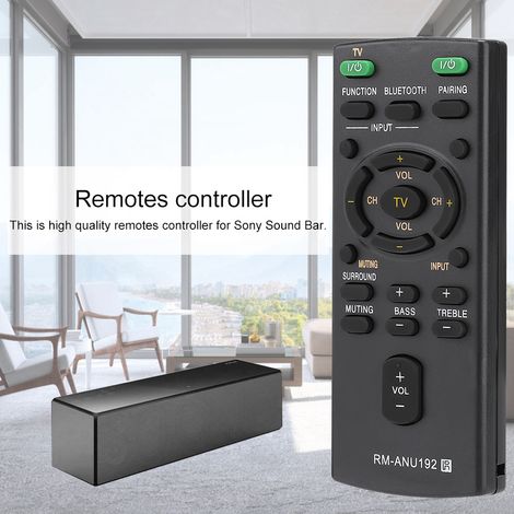 Ersatzfernbedienung RM-ANU192 für Sony SACT60BT HTCT60BT SSWCT60 Soundbar