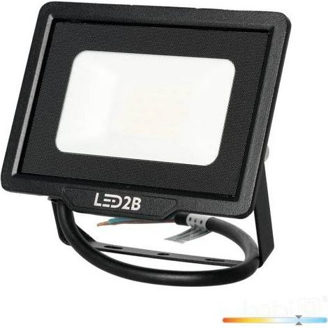 Projecteur LED MH 20W noir 6500K IP65 blanc froid (1/5)