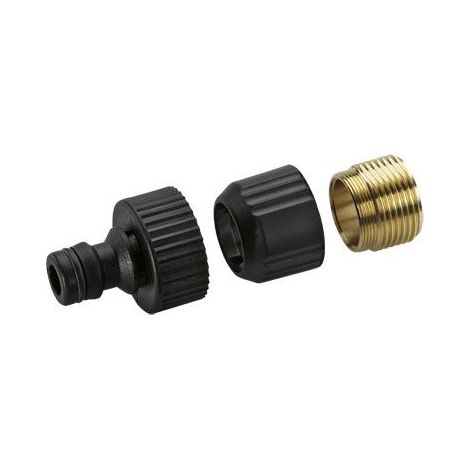 Kärcher Home & Garden 2.645-010.0  Messing Hahnanschluss Steckkupplung, 24,2 mm (3/4") IG  Set