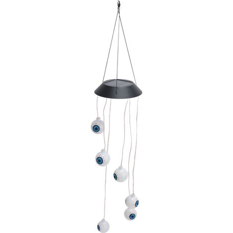 Lampe carillon solaire LED à dégradé de couleurs pour Halloween, décoration lumineuse pour fêtes effrayantes en extérieur (1/5)