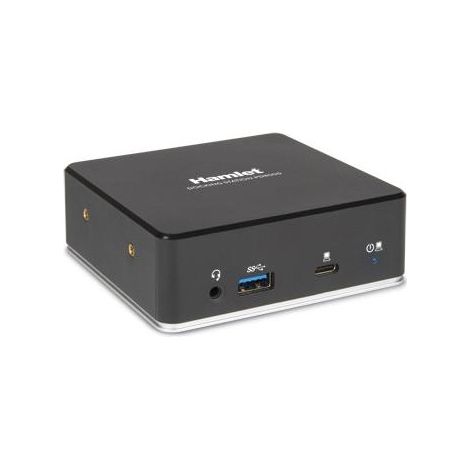 Hamlet HDKC-PD8000 replicatore di porte e docking station per laptop Cablato USB 3.2 Gen 1 (3.1 Gen 1) Type-C Nero (1/4)