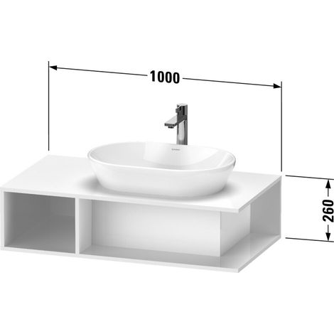 Duravit DE495905555 DN KWTU WH 1000x550x260 Oeuf marbré (1/2)