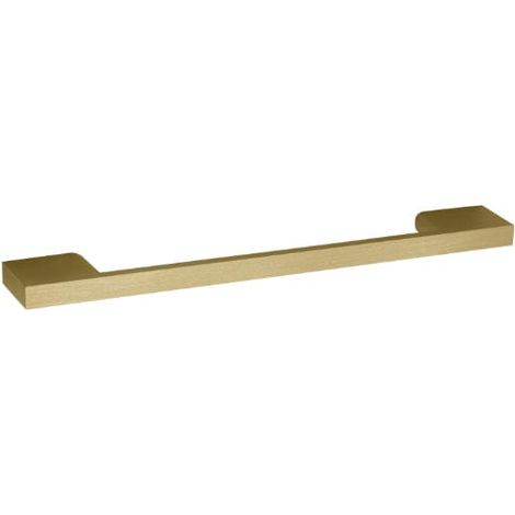 Nuie Brushed Brass 191mm D Shaped Furniture Handle with 160mm Hole Centres - H027 (1/4)
