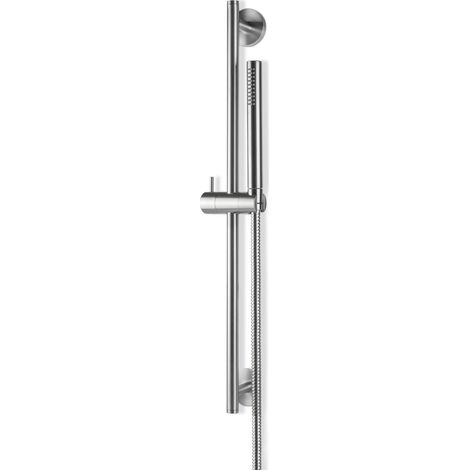 Vema Tiber Shower Slide Rail Kit with Pencil Handset - Stainless Steel (1/2)