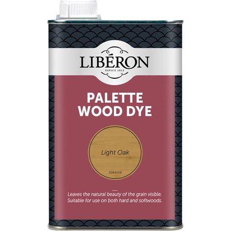 Liberon 126744 Palette Wood Dye Light Oak 500ml LIBWDPLO500N