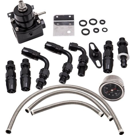 Universale Regolabile AN6 Raccordo Tubo Intrecciato pressione del carburante Kit (1/5)
