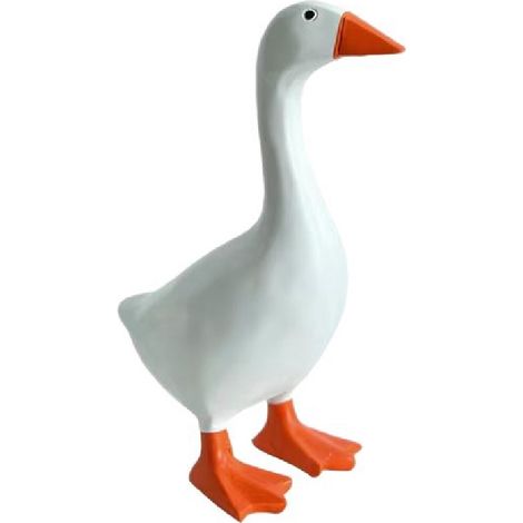 Figura decorativa realista de ganso de 18 cm para oficina - Un bonito regalo para compañeros de trabajo - Decoración para estanterías del hogar (1/5)