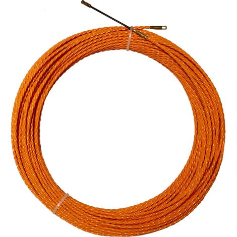 Rechange aiguille en polyester torsadée Ø 4,2 mm L 25 M sans dévidoir + 2 embouts, une tête flexible et un oeillet (1/3)
