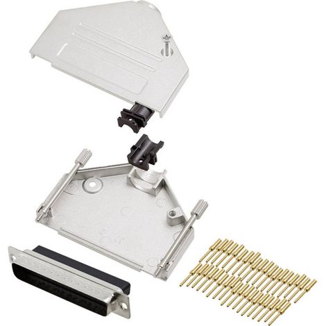 encitech DTZK37-DBCP-K 6355-0050-04 KIT connettori maschio SUB-D 180 ° Numero Poli (num): 37 A crimpare 1 pz.