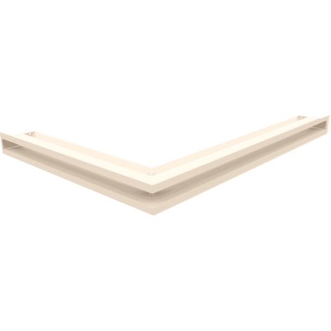 Eck-Lüftungsgitter LUFT rechts 54,7x76,6x6 Creme Slim (1/5)