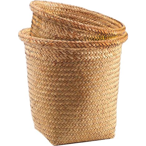 paniers ronds en paille tressée Multifonctionnels et peu