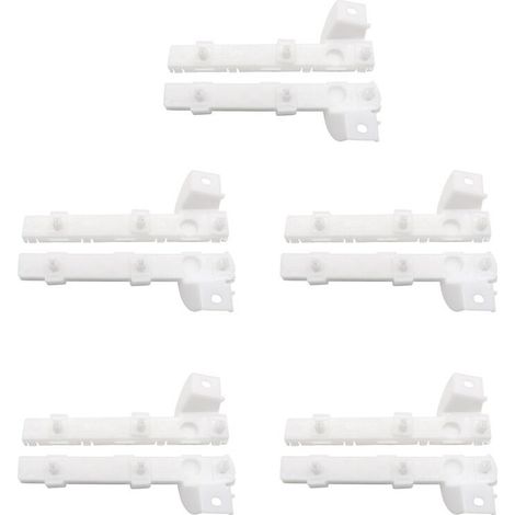 Staffe paraurti anteriore (10 per lato) per modelli Mitsubishi Lancer (esclusa la versione EVO) dal 2008 al 2017, codici articolo: 6400F549 e 6400F550
