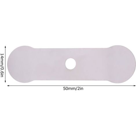 Plaque de Valve pour compresseur d'air, 20 pièces, Machine silencieuse sans huile, accessoires de remplacement en aluminium (plaque de Valve longue 14x50mm) (1/4)