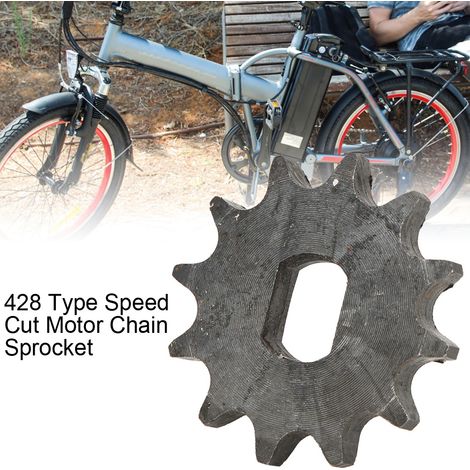 Pignon de chaîne moto 12 dents type 428, 12x17mm pour transmission. (1/5)