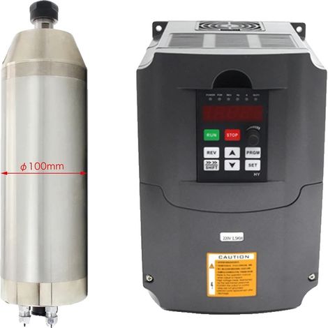 Motore mandrino CNC, funzionamento ad alta velocità, sistema di raffreddamento ad acqua, Kit 1, 380V-a (1/2)