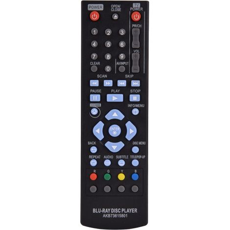 Remote control, stable and user-friendly TV controller, direct channel access, long transmission distance for LG AKB73615801 (1/5)