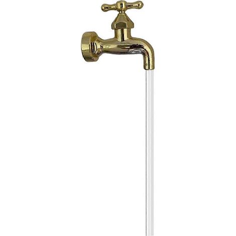 ensemble de fontaine à eau invisible décorative pour cour ou jardin, robinet flottant (1/4)