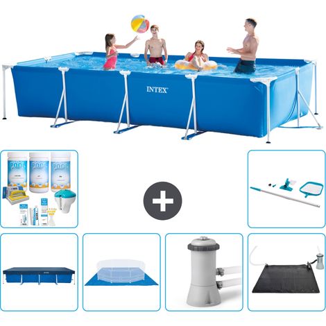 Intex Piscine Tubulaire Rectangulaire - 450x220x84 cm - 7-pièces  SCB97 (1/5)