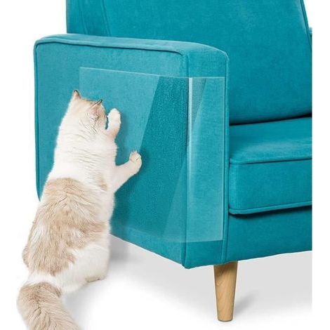 (Transparenter) Möbelschutz – Kratzschutz für Katzen – 10 Stück – Transparentes PVC – 30 x 43 cm (1/4)