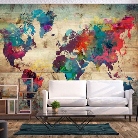 Papier peint adhésif Nature multicolore - 196 x 140 cm (1/4)