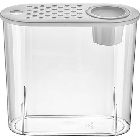 Aquarium miniature ovale transparent socle terre couvercle blanc idéal poissons rouges tortues décoration paysagère plantes vertes (1/5)
