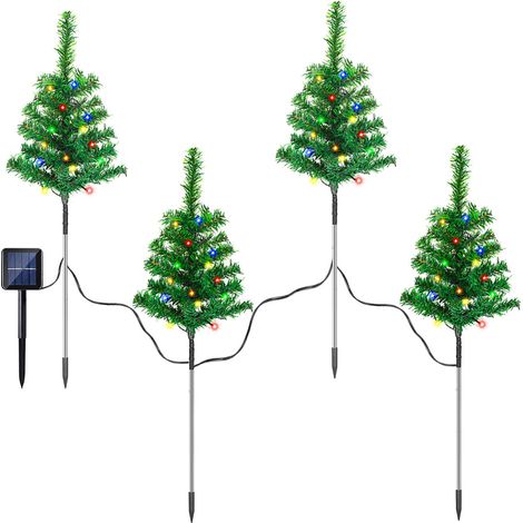TolleTour Lumières de Noël à énergie solaire 4W 8 Modes Imperméable IP65 pour Fête,Noël pour Patio,Jardin,Parti,de Noël (1/5)