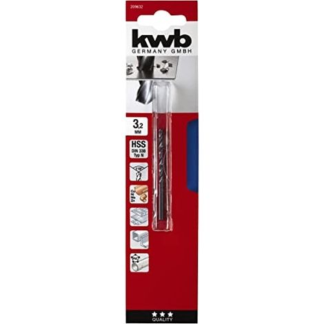 Broca metal kwb 209632 ángulo 118° extra fuerte