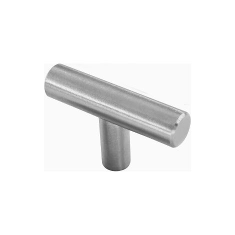 Lot de 20 Poignée Meuble Cuisine - 50mm Poignée de Meuble Inox en Forme de T - Barre de Tiroir, Placards, Portes, Meubles, Salle de Bain (1/3)