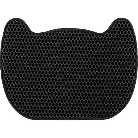 Tapis pour Litière "Chat" 50cm Noir (1/5)