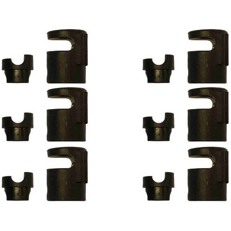 Lot x6 Embout Montant avec Verrouillage pour Filet Trampoline avec Anneau