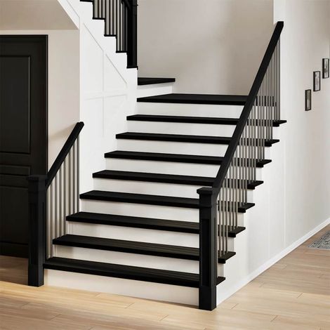 Treppenstufen 2 Stk. Dunkelbraun 120x25x2 cm Massivholz Eiche
