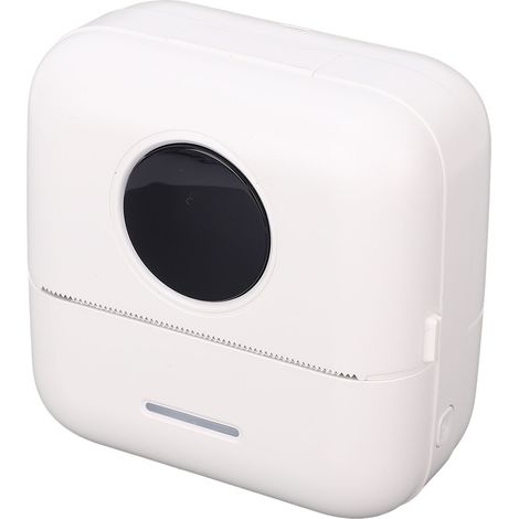 Mini imprimante autocollante portable et intelligente, sans encre, avec 10 rouleaux de papier pour reçus, photos, notes et mémos. Idéale pour les carnets de notes et les journaux intimes. (1/5)