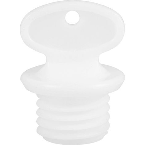 Bouchon pour bouillotte, bouchon étanche pour sachet d'eau chaude, bouchon en plastique pour sachet d'eau chaude-4.50X3.50X3.50CM-White (1/4)