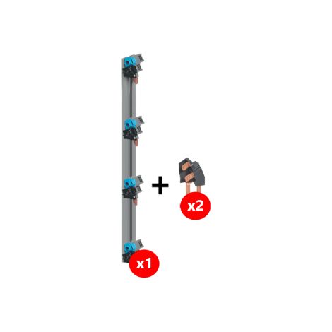 Legrand - Ru00e9partition verticale VX 3 optimisu00e9e Drivia 4R - u00e9quipu00e9 2x63A - Ru00e9f. : 405002 + 405009 x 2 (1/2)