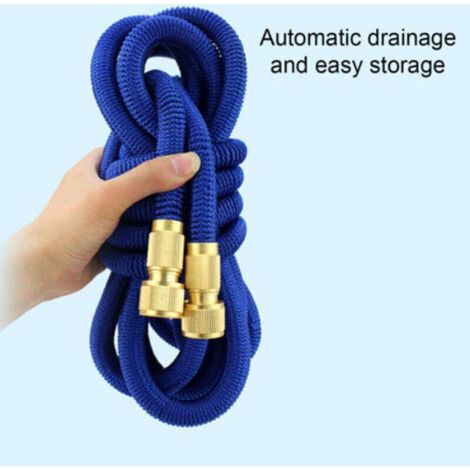 Tuyau Arrosage Extensible - 5 M - Rétractable Avec Raccords Métalliques - Pour Irrigation Et Nettoyage - 1 Pièce (1/3)