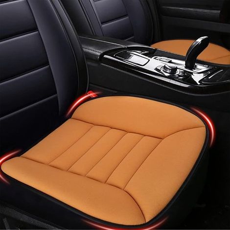 Cojines para asientos de coche, fundas de espuma viscoelástica con base antideslizante, hogares y oficinas: suaves y cómodas, de color gris (1/5)