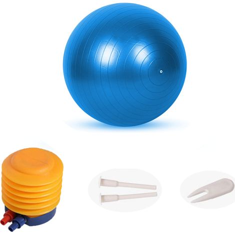 Ballon De Yoga - 75 Cm - Structure Alvéolaire Anti-Éclatement - Surface Antidérapante - Pour Pilates Yoga Grossesse Et Rééducation - 1 Pièce (1/5)