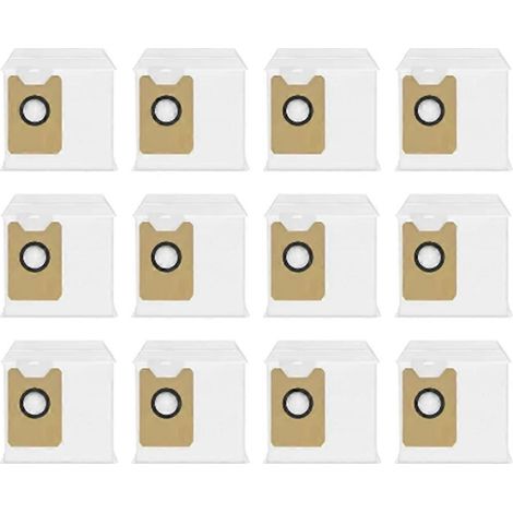 Lot de 12 sacs à poussière pour aspirateurs Cecotec Conga 20090, 3i P10 Ultra, ILife T60s, Airbot X40 Ultra/X40 Master et INIC IX30 AI Ultra. (1/5)