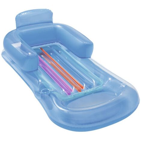 Aufblasbarer Pool-Loungesessel für Erwachsene mit Getränkehalter, Sonnenliege, Strand-Loungesessel für Sommerpartys im Freien