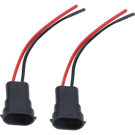 2 câbles adaptateurs mâles pour phares, faisceau de câblage en cuivre 12 V pour ampoules H11, H8, 880 et 890 (1/5)